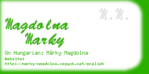 magdolna marky business card
